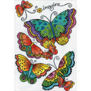 Design Works Counted Cross Stitch Kit 12 inchX18 inch - Butterflies (14 Count)