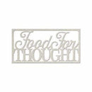 Fabscraps - Die-Cut Gray Chipboard Word Fabscraps - Die-Cut Gray Chipboard Word Food For Thought 4Inch X2inch