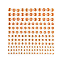 Poppy Crafts Self-Adhesive Rhinestone Sheet - Golden Orange