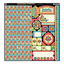 Graphic 45 Bohemian Bazaar Collection - 12x12 Sticker Sheet