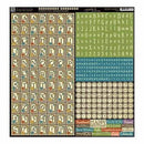 Graphic 45 Children's Hour Cardstock Stickers 12 Inch X12 Inch Alphabet