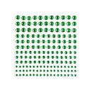 Poppy Crafts Self-Adhesive Rhinestone Sheet - Green