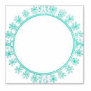 Hambly Screen Prints - Big Vintage Circle Overlay - Teal Blue (Pack Of 5)