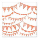 Hambly Screen Prints - Pennants Overlay - Coral (Pack Of 5)
