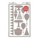 Hazel & Ruby Stencil Mask Peel Away Shapes 12Inch X8inch Sheet Celebrate