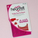 Heartfelt Creations Cut & Emboss Dies - Tulip Cart & Fence 1.25 To 4.75in*