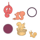 Heartfelt Creations Cut & Emboss Dies - Furry-Tailed Frolic
