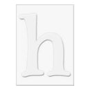 Hero Arts - Letters For Stamping H - 3 Die-Cut Letter Cards (3 Pop-Outs- 3 Fram