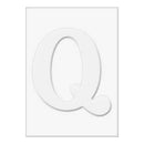 Hero Arts - Letters For Stamping Q - 3 Die-Cut Letter Cards (3 Pop-Outs- 3 Fram