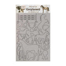 Stamperia Greyboard Cut-Outs A4 2mm Thick Trophy, Romantic Horses*