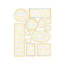 Hambley Screen Prints - Rub-ons Journaling Bits - Orange