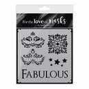 Hunkydory For The Love Of Masks A6 Stencil - Masquerade Ball