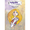 IndigoBlu Cling Mounted Stamp 5 inchX4 inch Luna & Owl