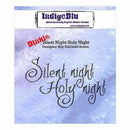 Indigoblu Cling Mounted Stamp 3 Inch X3 Inch Silent Night Holy Night