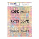 Indigoblu Cling Mounted Stamp 8 Inch X5.5 Inch Word Blocks