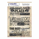 IndigoBlu Cling Mounted Stamp 8inch X5.5inch Traveling Home