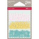 Jillibean Soup Shaker Card Sequin Pack - Bright Snow Mix, 600 pack