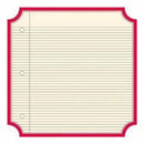 Jenni Bowlin - Classic Red - Notebook Die Cut Label 12X12 Paper