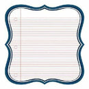 Jenni Bowlin Studio - Die Cut Navy Lined Label 12X12 Paper