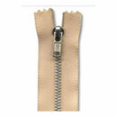Junkitz - 12 Inches Linen Metal Zipper