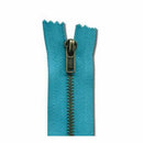 Junkitz - 6 Inches Turquoise Zipper