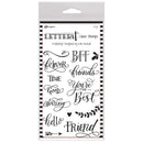 Ranger Letter It Clear Stamp Set 4 inch X6 inch - Friendship