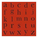 Li'l Davis Designs - Monogram Paper- Red And Blk (Pack Of 10)