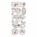 Little Yellow Bicycle - Snugglebug Girl - Shrink Film 10Pc