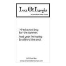 Lots Of Laughs Cling Mounted Stamp 4.5In. X6.5In. Pool Boy