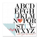 My Mind's Eye - Cupids Arrow Collection - 12 x 12 Double Sided Paper with Foil Accents - Alpha Love