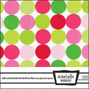 Michael Miller Memories - Disco Dot Sorbet 12x12 fabric paper (pack of 5)