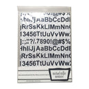 Michael Miller Memories - Font Black 18 X 44 IN 100% Cotton fabric - sold individually