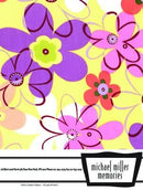 Michael Miller Memories - Half Yard - Funky Flower Yellow