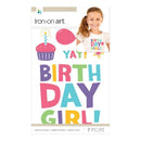 Momenta Iron On Applique Birthday Girl 7 pieces