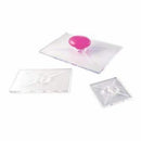 Multicraft Imports - Multicraft Clear Acrylic Block Set With Adjustable Handle 3 Pack 2Inch X2inch 4Inch X2.25Inch & 6Inch X4inch