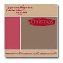 My Minds Eye - Christmas Lay-Over Layout - 12X12 Inch - Acid Free