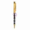 My Prima Planner Ballpoint Pen Gingham Love, Gold with Black & White Check