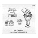 North Coast Creations Cling Rubber Stamp 5 Inch X6.75 Inch Ice Cream