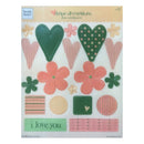 Heidi Grace A4 Shape Decorations - Plastic Embellishments - Orchard*