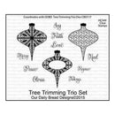 Our Daily Bread Cling Stamps 5 Inch X6.75 Inch Tree Trimming Trio Set