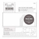 Papermania Ever After Wedding Blank Cards 25 Pack White Die-Cut Heart
