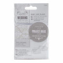 Papermania Ever After Wedding Name Cards 25 Pack White Damask Screen Print