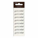 Pebbles - Duplicate Rub-Ons You're Invited - Black