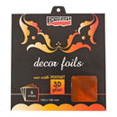 Pentart - Decor Foil 5.5inchX5.5inch 5 pack - Metallic Bronze*
