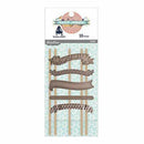 Pink Paislee - Daily Junque - Metal Flag Charms With Sticks