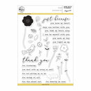 Pinkfresh Studio Clear Stamp Set 6 inch X8 inch - Bird With Flower