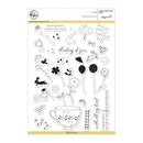 Pinkfresh Studio Clear Stamp Set 6inchX8inch Tealightful Day
