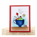 Pinkfresh Studio Clear Stamp Set 6inchX8inch Tealightful Day*