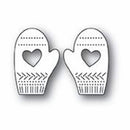 Poppystamps Die Design - Pinpoint Heart Mittens