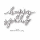 Poppystamps Dies - Freehand Happy Spring